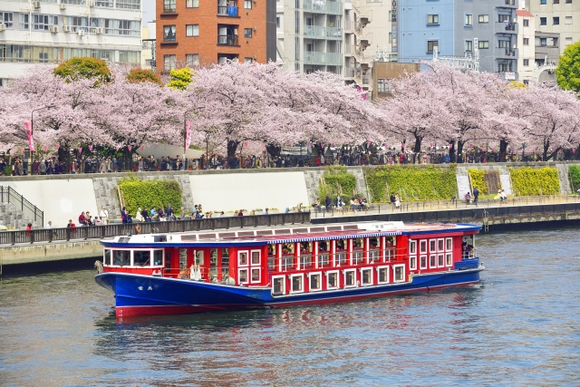 隅田川クルーズや花火に桜の花見など彩色豊かな観光について